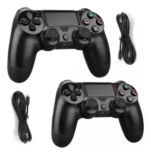 Kit Com 2 Controle Manete Compativel Playstation 4 Ps4 Play4