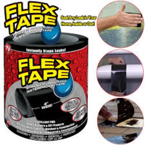 Imagem 4 de 5 de Fita Adesiva Para Reparos Flex Tape Black Cola Tudo E Campo