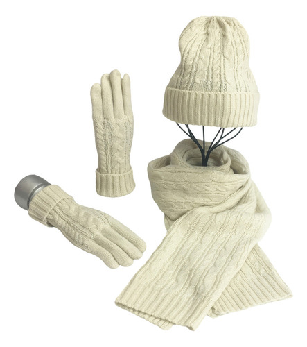 - Conjunto De Gorros De Punto De Invierno Para Mujer, Cálido