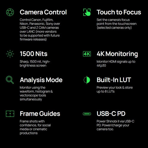Atomos Shinobi Ii Hdmi 4k Monitor Con Pantalla Táctil Hdr, D
