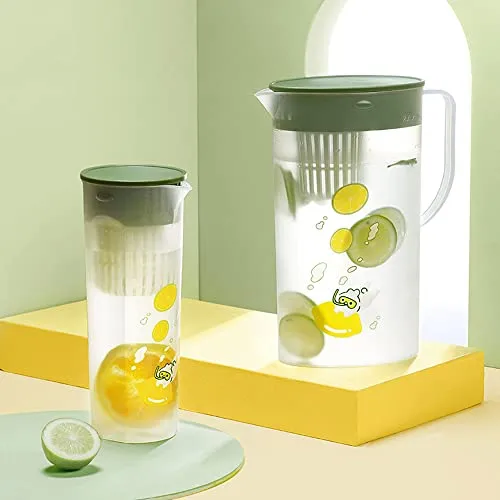 Jarra Plástico Transparente Agua Fría 1l
