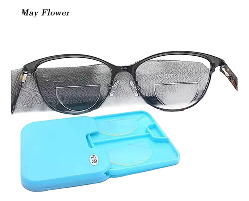Lentes De Lectura Bifocal De Silicona Liquida Gris Claro