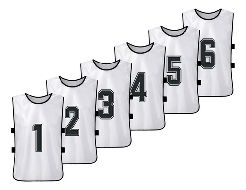 Chalecos Numerados Game, 12 Unidades, Alfileres De Fútbol Pa