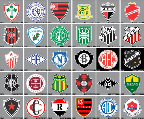 Adesivo Fluminense Escudo Futebol Brasileiro Logo Kit 12pcs