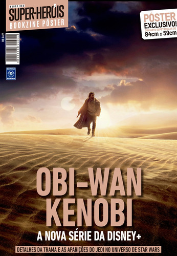 Obi-Wan Kenobi - Arte A - Superpôster Mundo dos Super-Heróis, de Editora Europa. Editorial Editora Europa Ltda., capa mole em português, 2022