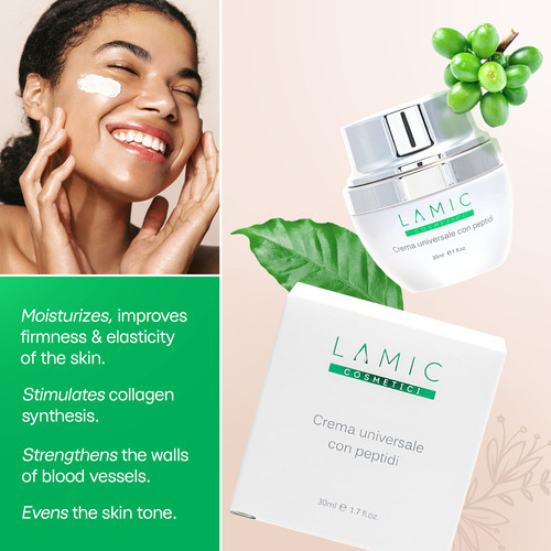 Lamic Cosmetici Peptide Moisturizer - Crema Facial Diaria Pa