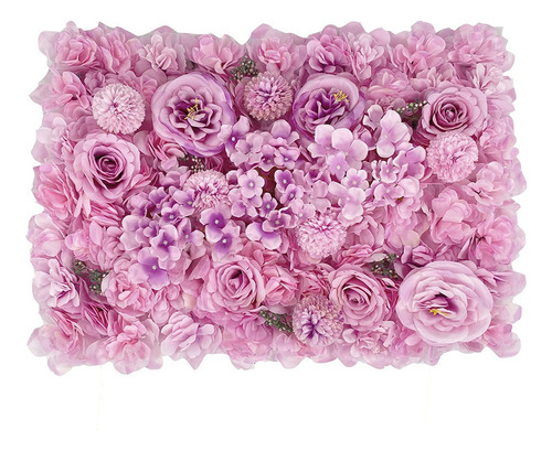 Painel De Flores Artificiais Diy Cenário De Flores Rosas