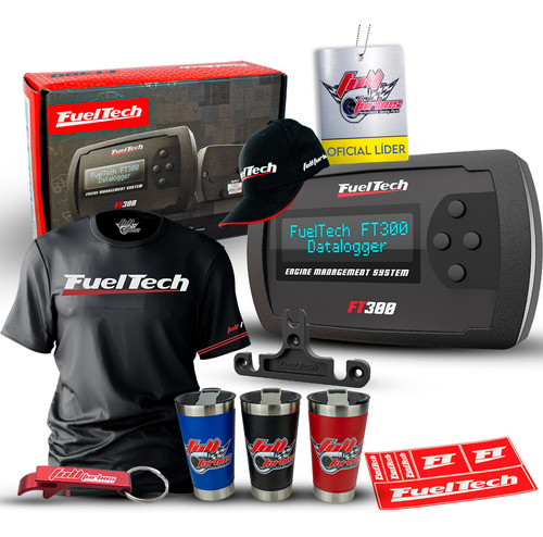 Ft300 Fueltech Sem Chicote+mega Brinde+camiseta Bordo Gel Bc