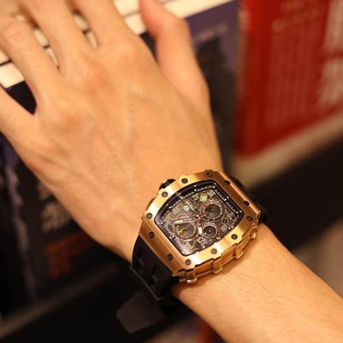 Tsar Bomba Reloj Para Hombre, Reloj Cuadrado De Lujo, Movimi