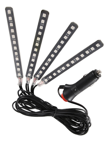 Tira De Luces Led Rgb Para Interior De Coche Red Foot, 12 V,