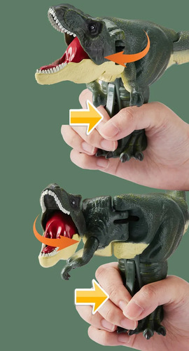 2 Peças De Brinquedo De Dinossauro Com Máquina De Mola Teles