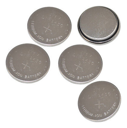5-pack Hqrp Coin Li-ion Battery For Awe Bicycle Helmet L Ccl