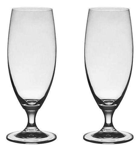 Vaso de cristal Bohemia para cerveza, 380 ml, Forum, 2 piezas