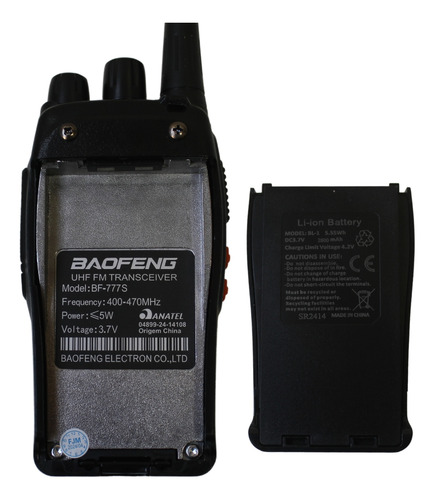 6 Rádio Profissional Ht Baofeng 777s Frequência Multilaser