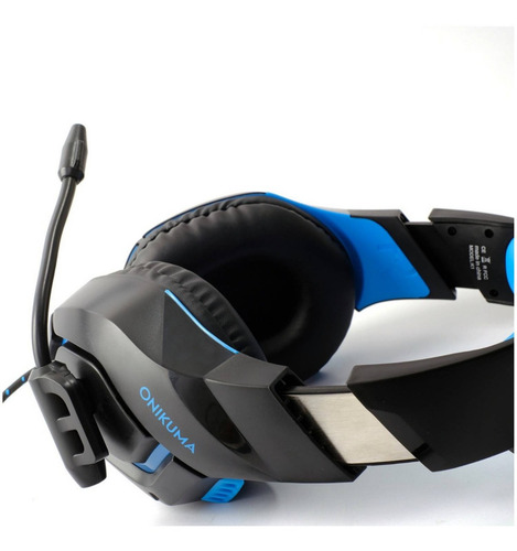 Imagen 4 de 7 de Audífonos Gamer Onikuma K1-b Black Y Blue Con Micrófono - St