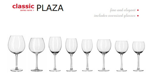 Imagen 2 de 4 de Copa Vidrio Vino Libbey 440 Ml. Set X 6 Pzas.