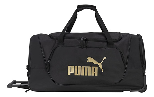 Puma Evercat 28  Wanderer Rolling Duffel Bag, Negro / Oro, U