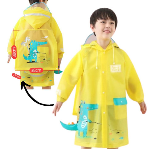 Impermeable Carpa Lluvia Infantil Para Niño Niña 