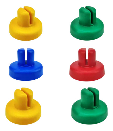 06 Ponteiras Para Haste De Cama Elástica Pula Pula - Kit Com 6 Peças Para Encaixe Da Rede De Segurança Val Brinquedos