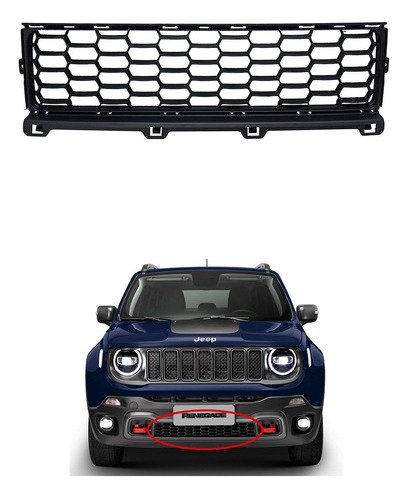 Grade Parachoque Dianteiro Renegade 2018 2019 2020 Jeep