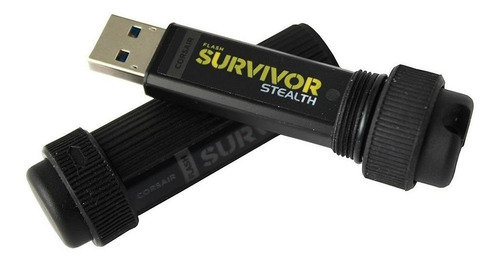 Pendrive Corsair Flash Survivor Stealth CMFSS3B-64GB 64GB 3.0 preto