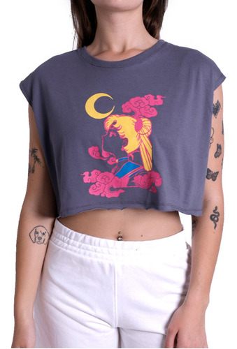 Remera Corta Top Mujer Anime Sailor Moon Cosplay Japan