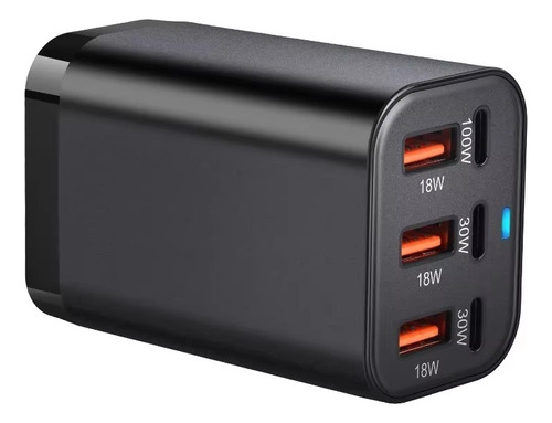 Gan Carga Rápida 200w 6puertos Usb C /a Mac Notebook Android