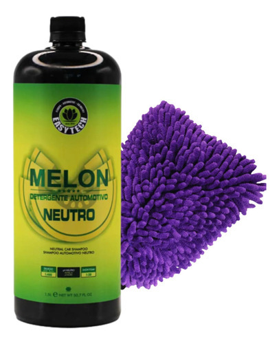 Shampoo Automotivo Melon Easytech + Luva De Microfibra