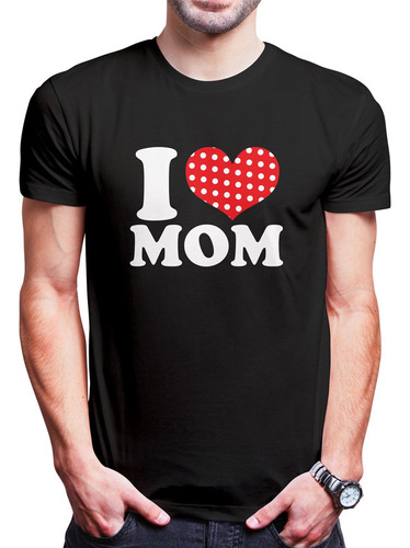 Polo Varon I Love Mom (d1103 Boleto.store)