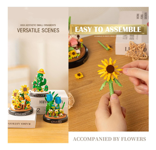 Jollcnoia Dreamy Tulips Home Bouquets Construindo Toy Com De