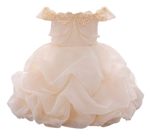 Vestido De Princesa Bordado Con Lentejuelas 6m-5t Para Niñ.