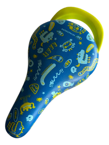 Asiento Infantil Bicicleta Windsor Azul C/ Amarillo Promocio Azul