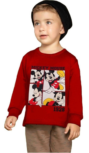 Blusa Moletom Infantil Menino Inverno Personagens Licenciado