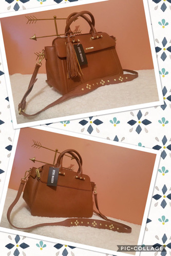 Bolsa Steve Madden Camel O Miel Original.