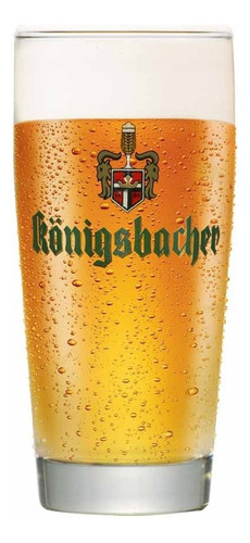 Copo De Cerveja Rótulo Frases Konigsbacher 0,25 Vidro 335ml