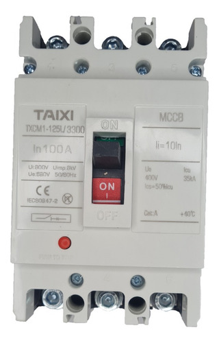 Interruptor Termomagnetico 80 Amper Caja Moldeada 3 Polos