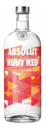 Absolut Ruby Red Vodka Suecia Botella De 750 Ml Pomelo