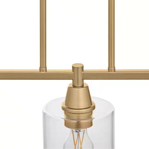 Lampara De Techo Moderna Candelabro 3 Luces Color Dorado