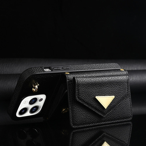 Funda Tipo Cartera Con Correa For El Hombro For iPhone 16, 15 Y 14