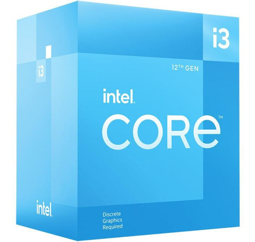 Procesador Intel Core I3 12100f X4 12va Gen Socket 1700