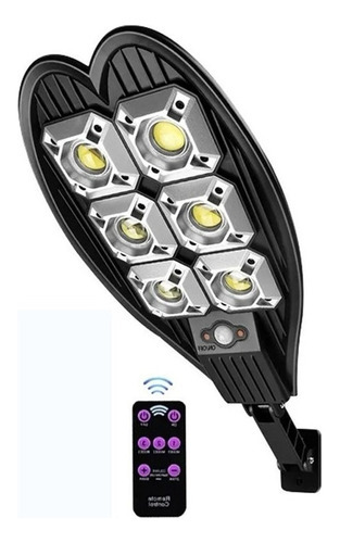 Luz De Calle Led, Luz De Calle Solar, Sensor Cob Color Negro