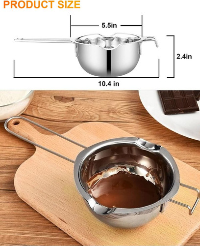 Olla De Caldera Doble De Acero Inoxidable Para Derretir C...