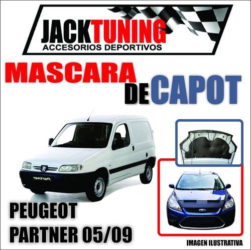 Mascara De Capot Peugeot Partner 05/10 En Ecocuero