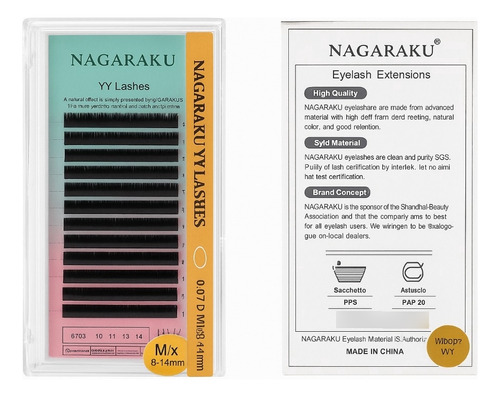 Cílios Nagaraku Yy Mix D 0.07 Macio E Leve