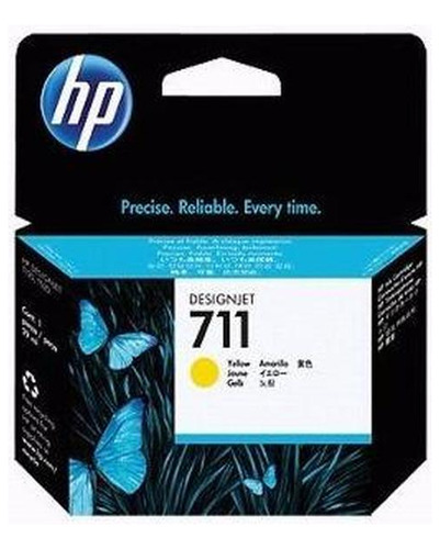 Tinta Hp 711 Amarilla 29ml Hew Cz132a
