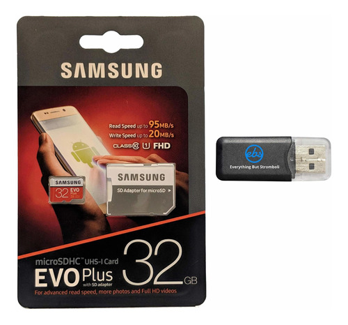 Samsung Evo Plus Memoria Microsd Adaptador Funciona Hero