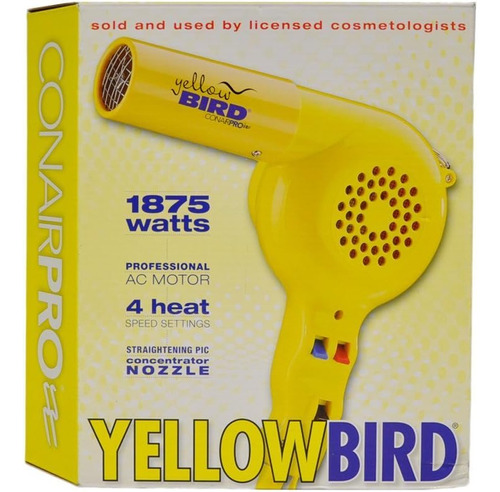 Secador De Cabello Conair Pro Yellow Bird (modelo: Yb075w)