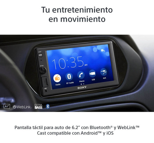 Imagen 8 de 11 de Pantalla De 6,2 (15,7 cm) Con Bluetooth® Y Weblink Cast