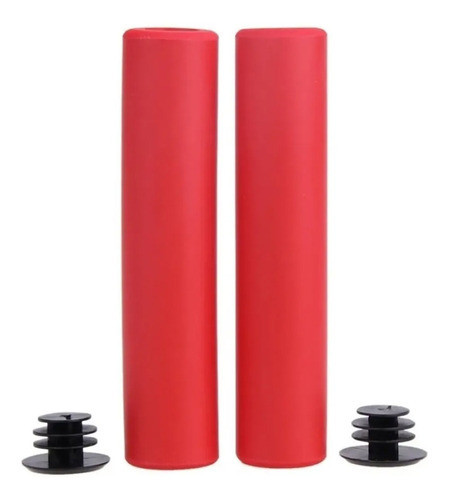 Manopla De Silicone High One 135mm Par Guidão Bike Mtb Cores Cor Vermelho