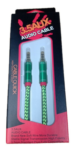 Imagen 3 de 7 de Cable Auxiliar Auriculares Con Micrófono 4 Polos 3 Líneas